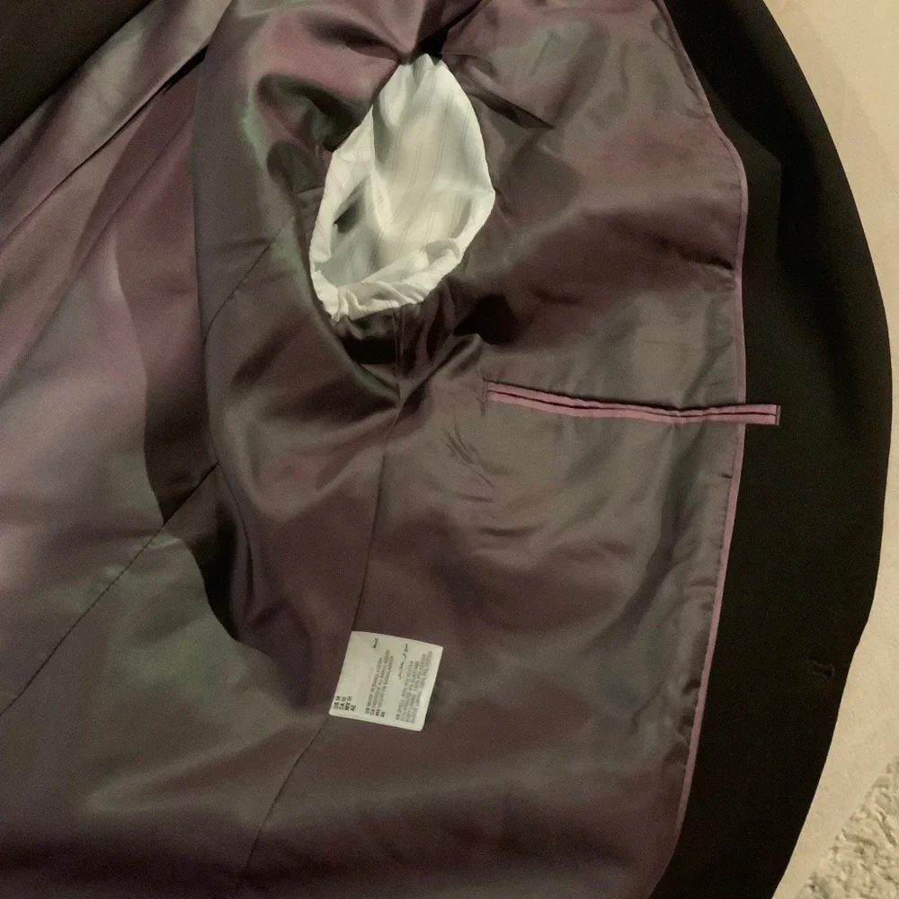 INC Men’s Suit  Jacket and Pants: Jacket Sz M, Pants W 32, L 32 Deep Purple